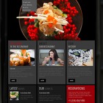 Шаблон сайта для суши — бара на wordpress (psd в комплекте)