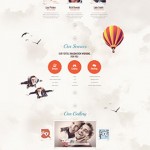 Шаблон одностраничного сайта html5 (psd в комплекте)